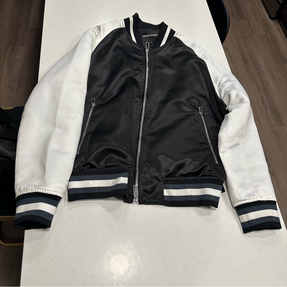 Emporio Armani Bomber Jacket - Black & White - 52